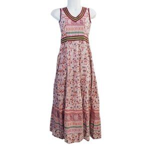 Mitra handwork  summer maxi floral dress size small